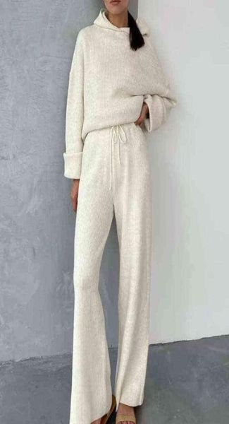 women039s casual knitted sweaters tracksuits winter loose oversized sweatshirts wide pipe pants fit jogging femme two pieces cl4170859, White;black
women039s casual knitted sweaters tracksuits winter loose oversized sweatshirts wide pipe pants fit jogging femme two pieces cl4170859, White;black