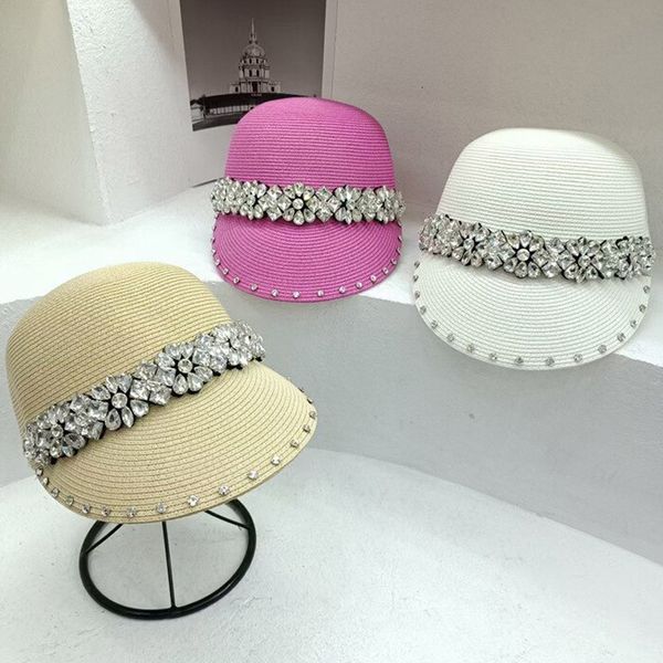 ball caps fashion crystal stone straw hat diamond trimmed summer visor cap women girl sun sunshiny holiday beach 230831, Blue;gray
ball caps fashion crystal stone straw hat diamond trimmed summer visor cap women girl sun sunshiny holiday beach 230831, Blue;gray