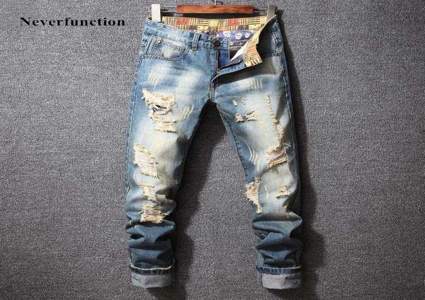 men ripped vintage blue slim fit straight jeans trousers hip hop streetwear fashion destroyed holes men denim pants plus size 401243367
men ripped vintage blue slim fit straight jeans trousers hip hop streetwear fashion destroyed holes men denim pants plus size 401243367