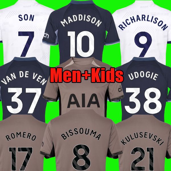 22 23 24 kane son tottenhamn richarlison soccer jersey kulusevski hojbjerg spence perisic dier 2023 2024 lucas romero football kit shirt spu, Black;yellow
22 23 24 kane son tottenhamn richarlison soccer jersey kulusevski hojbjerg spence perisic dier 2023 2024 lucas romero football kit shirt spu, Black;yellow