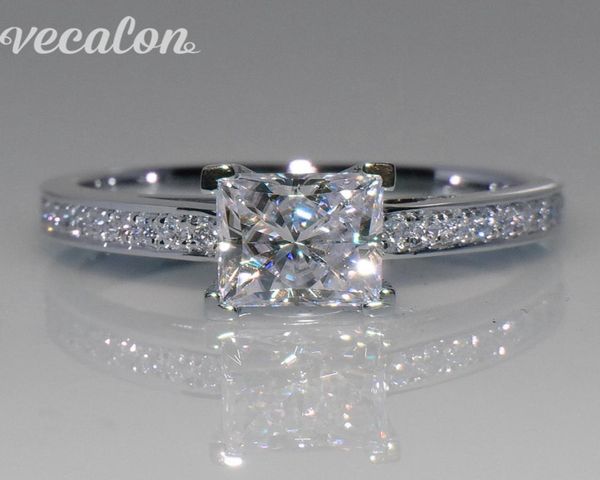 vecalon simple jewelry ring princess cut 1ct simulated diamond cz 925 sterling silver engagement wedding band ring for women8319772, Slivery;golden
vecalon simple jewelry ring princess cut 1ct simulated diamond cz 925 sterling silver engagement wedding band ring for women8319772, Slivery;golden
