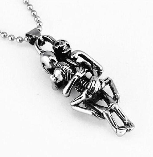 punk skull hug pendants necklace men boys jewelry stainless steel necklaces fashion cool silver color chain gifts7155861
punk skull hug pendants necklace men boys jewelry stainless steel necklaces fashion cool silver color chain gifts7155861