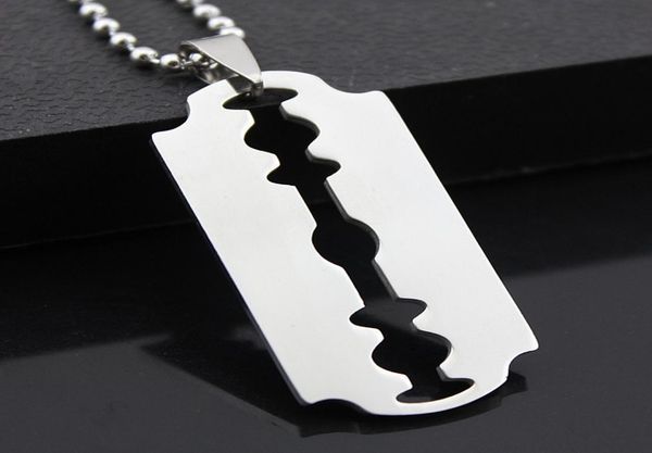 5pcs stainless steel razor blades pendant necklaces men steel male shaver shape necklace geometric wife gift1087102, Silver
5pcs stainless steel razor blades pendant necklaces men steel male shaver shape necklace geometric wife gift1087102, Silver