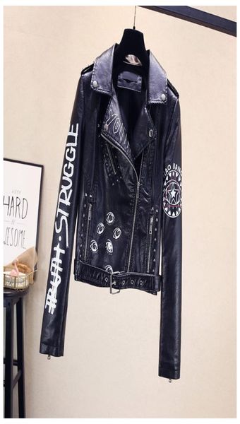 fashion womens punk wind lapel jacket women039s pu leather printing motorcycle jacket coats designer women rivet short coat asi5495362, Black;brown
fashion womens punk wind lapel jacket women039s pu leather printing motorcycle jacket coats designer women rivet short coat asi5495362, Black;brown