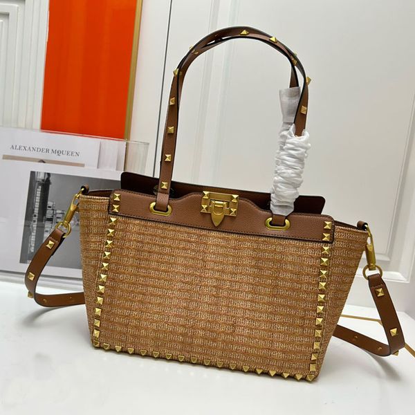 designer tote bag womens luxury shoulder bag large capacity rivet shopping bag classic grass woven handbag brand crossbody bag wallet leisur
designer tote bag womens luxury shoulder bag large capacity rivet shopping bag classic grass woven handbag brand crossbody bag wallet leisur