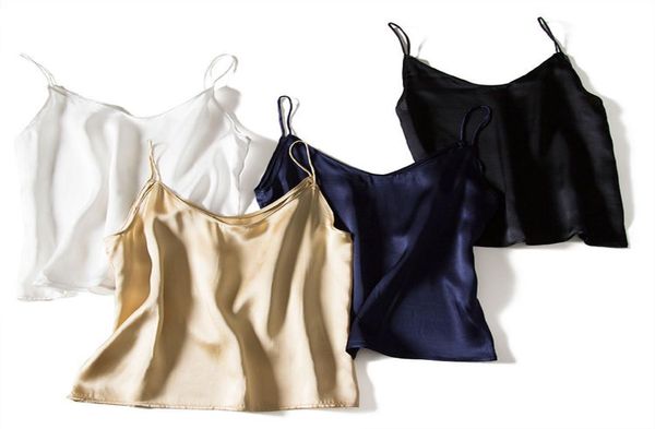 women039s silk 100 natural spaghetti straps fashion camisole tank vest under shirt sleepwear6687476, White
women039s silk 100 natural spaghetti straps fashion camisole tank vest under shirt sleepwear6687476, White