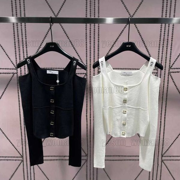 woman sweater designer luxury channel classic coat fashion off-the-shoulder long sleeves knitwear shirts knitteds, White;black
woman sweater designer luxury channel classic coat fashion off-the-shoulder long sleeves knitwear shirts knitteds, White;black