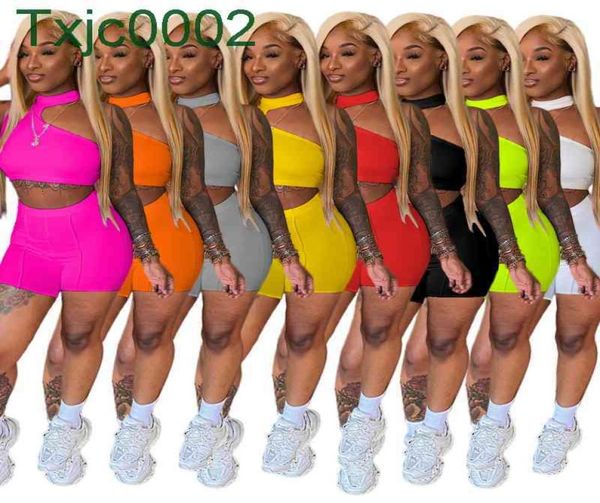 women tracksuits two pieces set designer slim irregular design sleeveless shorts solid colour outfits sportwear1102280, Gray
women tracksuits two pieces set designer slim irregular design sleeveless shorts solid colour outfits sportwear1102280, Gray