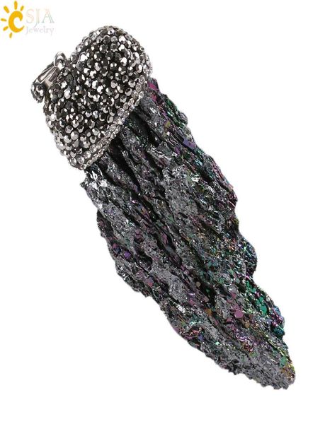 csja real reiki natural ore stone pendant irregular raw gem mineral material healing jewelry rhinestone beads cap stock e0813986627, Bronze;silver
csja real reiki natural ore stone pendant irregular raw gem mineral material healing jewelry rhinestone beads cap stock e0813986627, Bronze;silver