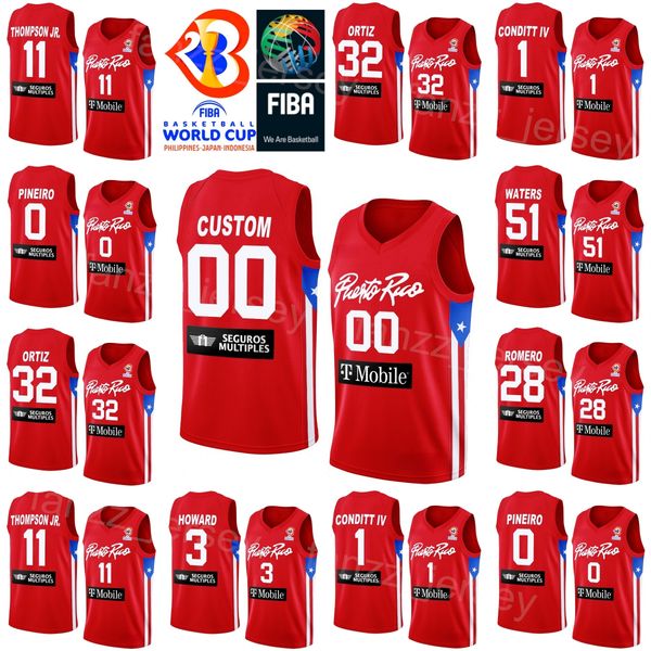 printed 2023 world cup basketball puerto rico 51 tremont waters jersey 28 ismael romero 1 george conditt 11 stephen thompson jr 0 isaiah pin, Black;red
printed 2023 world cup basketball puerto rico 51 tremont waters jersey 28 ismael romero 1 george conditt 11 stephen thompson jr 0 isaiah pin, Black;red
