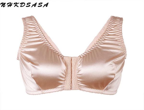 women full coverage bra plus size comfort and support satin bra imitated silk no padded wireless front closure vest underwear 21065818696, Red;black
women full coverage bra plus size comfort and support satin bra imitated silk no padded wireless front closure vest underwear 21065818696, Red;black