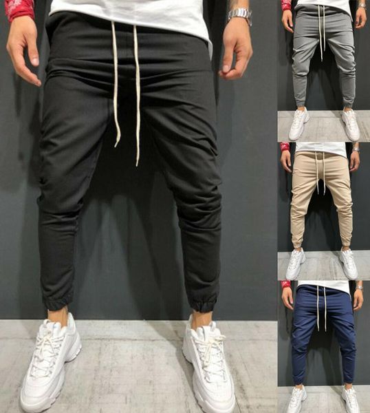 2019 mens casual slim fit tracksuit sport skinny jogging joggers sweat pants trousers sweatpants black blue gray green khaki5582846
2019 mens casual slim fit tracksuit sport skinny jogging joggers sweat pants trousers sweatpants black blue gray green khaki5582846