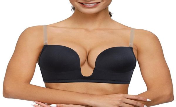 vgplay deep v women bra push up bras for women padded low cut underwear backless clear strap bralette plunge underwire brassiere3041831, Red;black
vgplay deep v women bra push up bras for women padded low cut underwear backless clear strap bralette plunge underwire brassiere3041831, Red;black