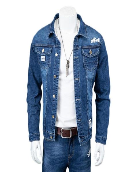 men039s tracksuits airgracias twopiece suit man denim jacket jeans trendy fashion allmatch letter print embroidery slim stret4947588, Gray
men039s tracksuits airgracias twopiece suit man denim jacket jeans trendy fashion allmatch letter print embroidery slim stret4947588, Gray