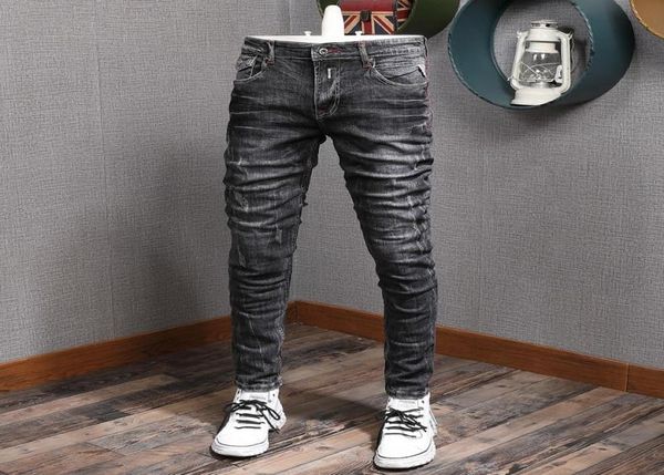 men039s jeans fashion scratched gray black men autumn cotton streetwear slim fit denim pants6925002, Blue
men039s jeans fashion scratched gray black men autumn cotton streetwear slim fit denim pants6925002, Blue
