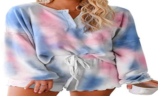 fashion new comfortable casual multi color tie dye knit long sleeve pyjamas set women039s sleepwear8095482, Black;red
fashion new comfortable casual multi color tie dye knit long sleeve pyjamas set women039s sleepwear8095482, Black;red