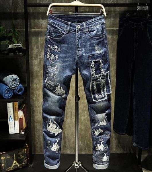 men039s jeans men039s fashion embroidered rig patch slim stretch straight pants logo hiphop6645284, Blue
men039s jeans men039s fashion embroidered rig patch slim stretch straight pants logo hiphop6645284, Blue