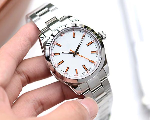 new limited edition men's automatic watch stainless steel 2813 movement 39mm men's watch 316l white dial watch, Slivery;brown
new limited edition men's automatic watch stainless steel 2813 movement 39mm men's watch 316l white dial watch, Slivery;brown