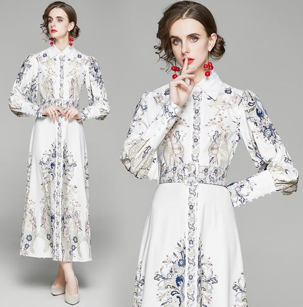 2021 autumn casual dresses european and american polo collar long print dress long039s sleeve temperament aline skirt waist cl3392168, Black;gray
2021 autumn casual dresses european and american polo collar long print dress long039s sleeve temperament aline skirt waist cl3392168, Black;gray