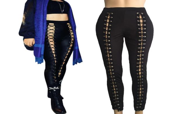 europe and ama autumn and winter new women's corny bandage for slim fit and leggings fashion solid color hollow out trousers6078646, Black
europe and ama autumn and winter new women's corny bandage for slim fit and leggings fashion solid color hollow out trousers6078646, Black