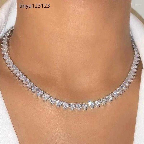 chains iced out bling crystal heart tennis chain for women punk hip hop shape cuban link choker necklace fashion gifts jewelry, Silver
chains iced out bling crystal heart tennis chain for women punk hip hop shape cuban link choker necklace fashion gifts jewelry, Silver