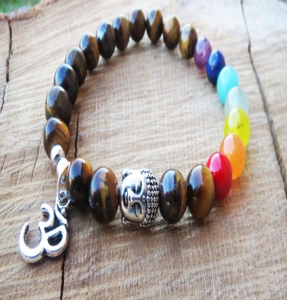 sn1095 7 chakras bracelet balancing natural stone buddha bracelet om charm bracelet ckakras body balance meditating jewelry2946124, Black
sn1095 7 chakras bracelet balancing natural stone buddha bracelet om charm bracelet ckakras body balance meditating jewelry2946124, Black
