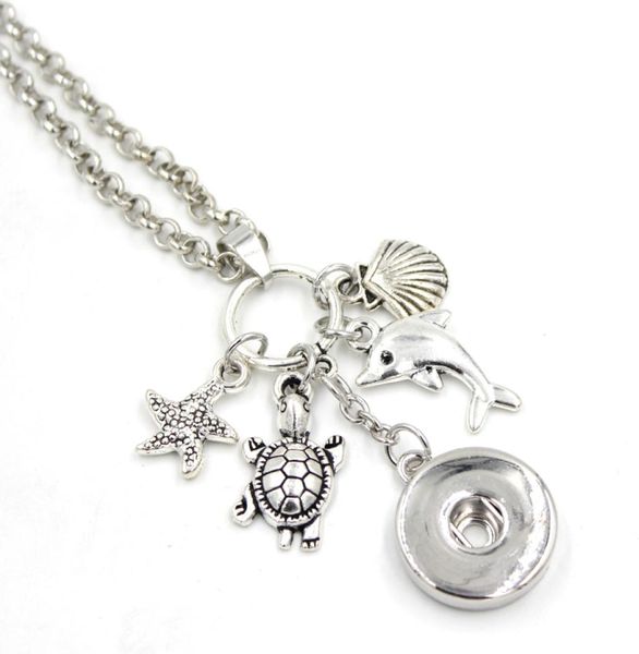 whole diy personalized gift 18mm snap jewelry sealife ocean necklace turtle dolphin pendant snap necklace for women gift5389489, Silver
whole diy personalized gift 18mm snap jewelry sealife ocean necklace turtle dolphin pendant snap necklace for women gift5389489, Silver