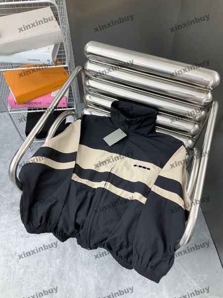xinxinbuy men designer coat jacket windbreaker black white panelled letter print long sleeve women black khaki apricot s-2xl, Black;brown
xinxinbuy men designer coat jacket windbreaker black white panelled letter print long sleeve women black khaki apricot s-2xl, Black;brown