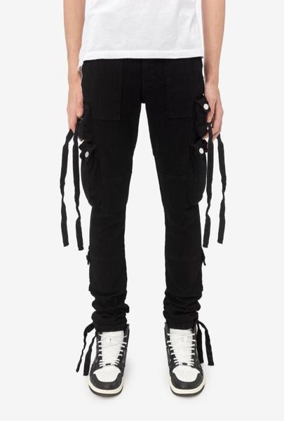 falection mens 21ss amimike jeans zipper pocket cargo pants black jeans 035463722, Blue
falection mens 21ss amimike jeans zipper pocket cargo pants black jeans 035463722, Blue