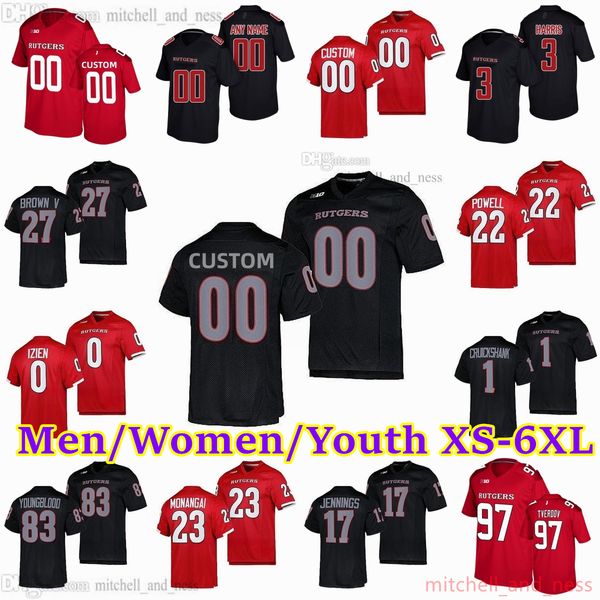 2023-24 custom s-6xl ncaa rutgers scarlet knights football jersey 83 joshua youngblood 27 samuel brown v 17 deion jennings 1 aron cruickshan, Black
2023-24 custom s-6xl ncaa rutgers scarlet knights football jersey 83 joshua youngblood 27 samuel brown v 17 deion jennings 1 aron cruickshan, Black