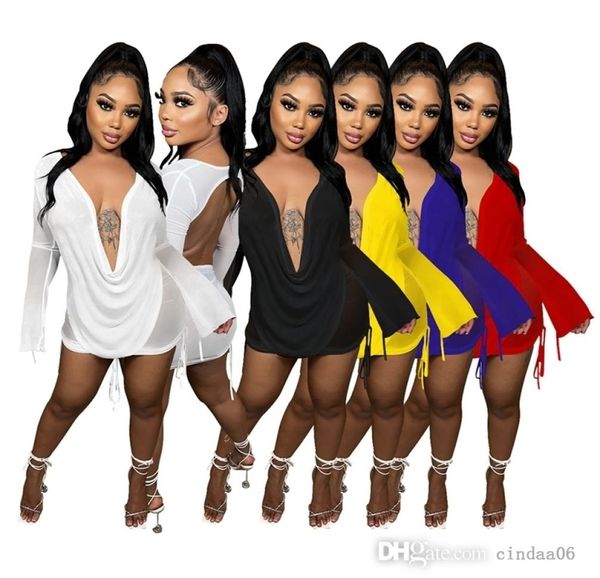 2022 womens two piece dress gauze net mini skirt set designer long sleeve open back clothing4074743, White
2022 womens two piece dress gauze net mini skirt set designer long sleeve open back clothing4074743, White