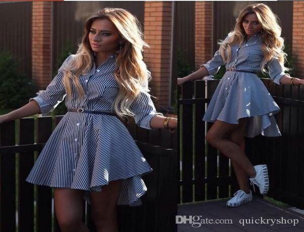summer style women mini dress casual fit and flare striped mini dress high waist turn down collar long sleeve vestidos7950170, Black;gray
summer style women mini dress casual fit and flare striped mini dress high waist turn down collar long sleeve vestidos7950170, Black;gray