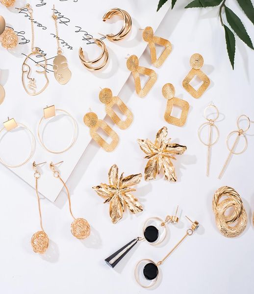 2020 large statement drop geometric gold metal jewelry women big dangle hanging fashion modern female earrings1825286, Golden;silver
2020 large statement drop geometric gold metal jewelry women big dangle hanging fashion modern female earrings1825286, Golden;silver