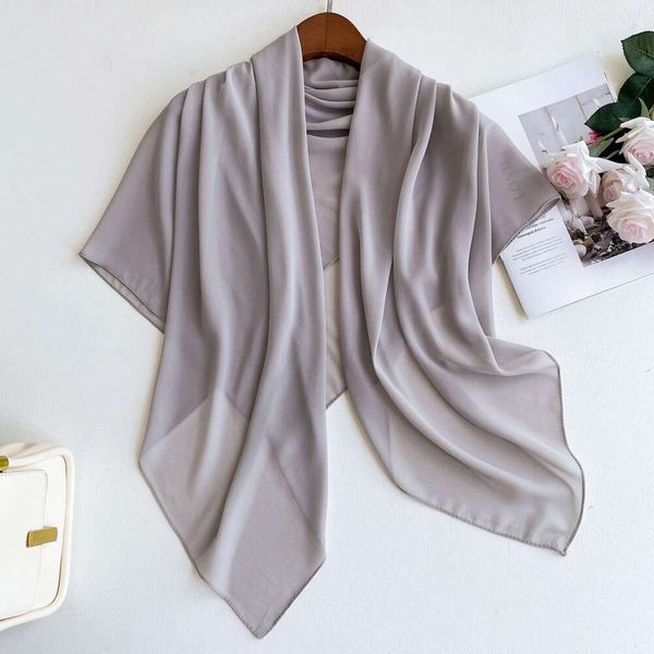 spring and summer pure color scarf womens korean thin chiffon matching square, Blue;gray
spring and summer pure color scarf womens korean thin chiffon matching square, Blue;gray