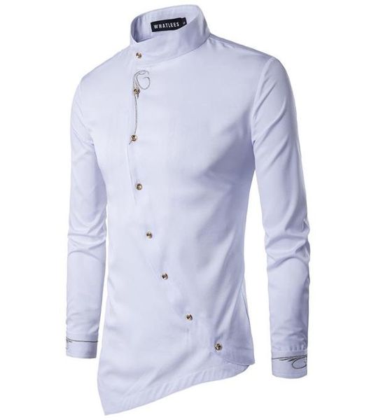mens designer dress shirts oblique buckle dress shirt long sleeve slim fit camisa masculina casual male shirts dress shirt chemise9726814, White;black
mens designer dress shirts oblique buckle dress shirt long sleeve slim fit camisa masculina casual male shirts dress shirt chemise9726814, White;black