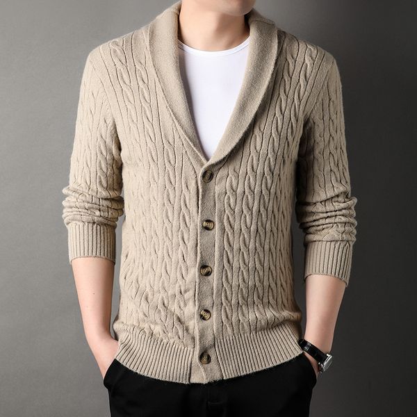 men's sweaters cardigan diamond wool warm fashion long sleeved casual knitted sweater men 230831, White;black
men's sweaters cardigan diamond wool warm fashion long sleeved casual knitted sweater men 230831, White;black