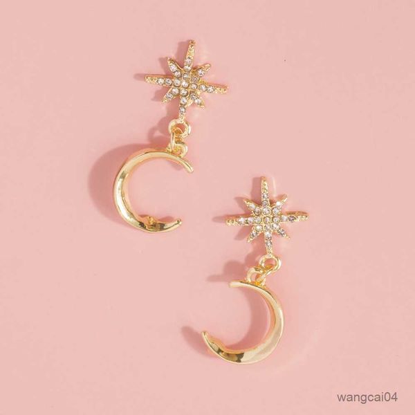 charm fashion shiny crystal moon pendant earrings for women simple ladies hoop earrings party gift jewelry wholesale r230901, Golden
charm fashion shiny crystal moon pendant earrings for women simple ladies hoop earrings party gift jewelry wholesale r230901, Golden