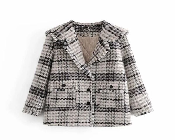 jacket women tweed plaid winter coat woman vintage long sleeve oversized jackets ladies loose casual overcoats 2105194933185, Black;brown
jacket women tweed plaid winter coat woman vintage long sleeve oversized jackets ladies loose casual overcoats 2105194933185, Black;brown