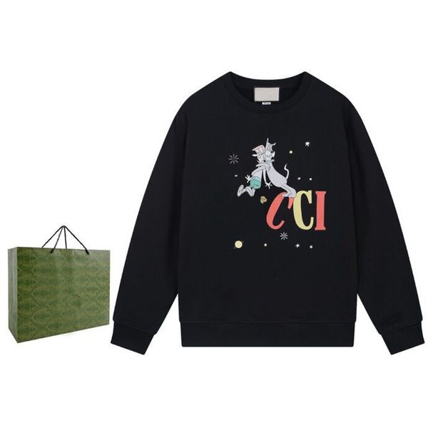 2023s new round neck sweater pullover loose shoulder drop all cotton printed sweater letter pattern luxurious and low key n101, Black;brown
2023s new round neck sweater pullover loose shoulder drop all cotton printed sweater letter pattern luxurious and low key n101, Black;brown