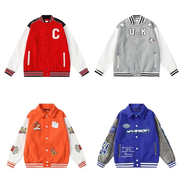 jacket men's baseball uniform flat embroidery pull side high street jacket color black white street fashion catwalk size m- xxl, Black;brown
jacket men's baseball uniform flat embroidery pull side high street jacket color black white street fashion catwalk size m- xxl, Black;brown