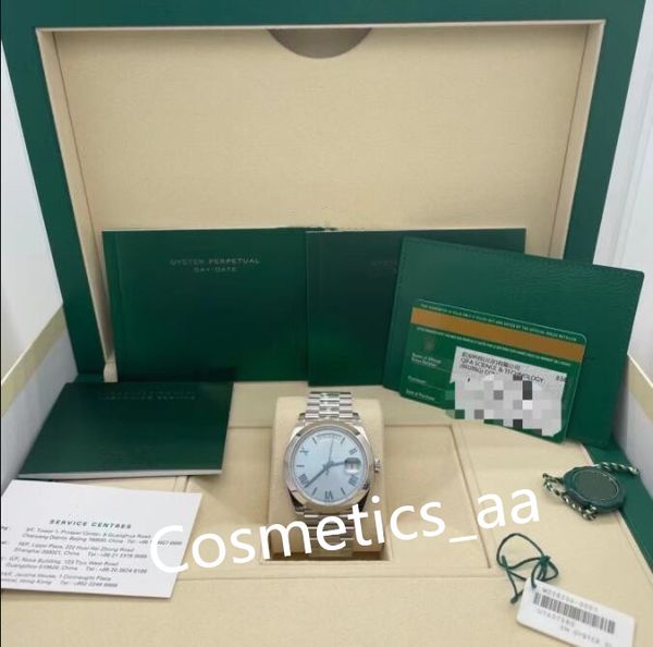 original box paper mens watches romen dial 228206 41mm mechanical ice blue silver stainless steel bracelet luxury watch waterproof montre de, Slivery;brown
original box paper mens watches romen dial 228206 41mm mechanical ice blue silver stainless steel bracelet luxury watch waterproof montre de, Slivery;brown