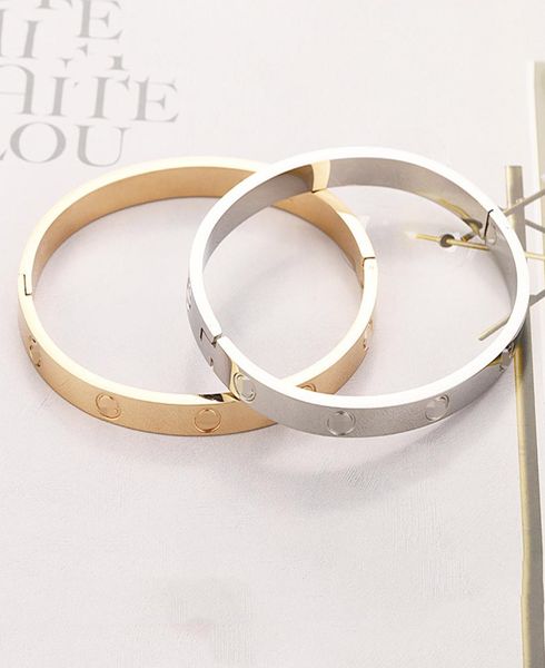logo screw bracelet women stainless steel gold bangle can be opened couple simple jewelry gifts for woman accessories whole ch2469907, Black
logo screw bracelet women stainless steel gold bangle can be opened couple simple jewelry gifts for woman accessories whole ch2469907, Black