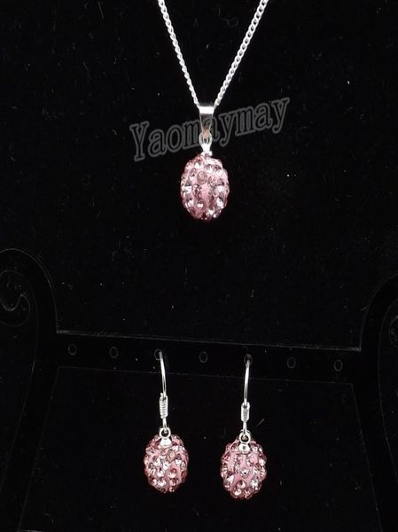 silver plated rhinestone jewellery set pink disco ball pendant earrings and necklaces for women 10 sets whole4704394
silver plated rhinestone jewellery set pink disco ball pendant earrings and necklaces for women 10 sets whole4704394