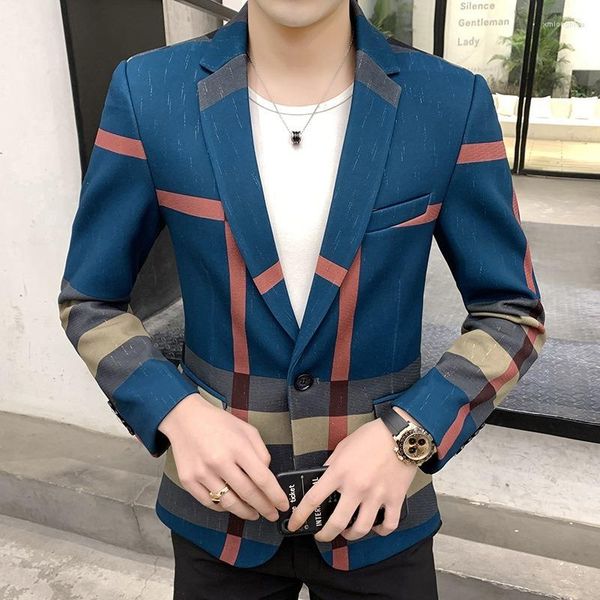 men's suits men's blazer 2023 fashion british style printing design stitching pattern striped slim casual high-quality clothing ja, White;black
men's suits men's blazer 2023 fashion british style printing design stitching pattern striped slim casual high-quality clothing ja, White;black