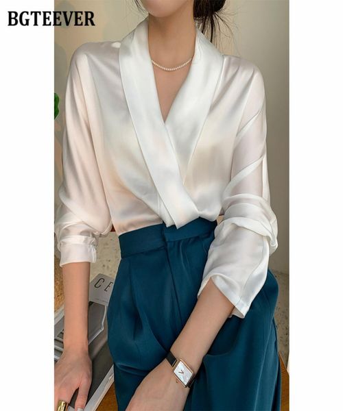 elegant vneck satin women blouses 2021 autumn ladies blusas full sleeve loose office wear female shirts 8095592, White
elegant vneck satin women blouses 2021 autumn ladies blusas full sleeve loose office wear female shirts 8095592, White