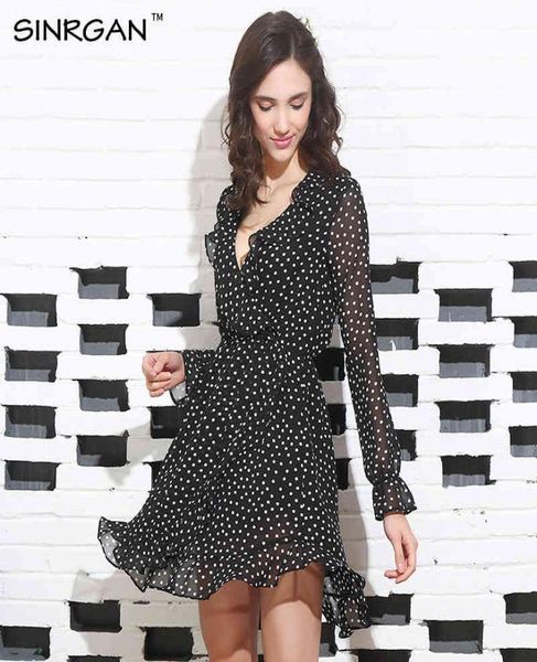 ruffle polkadot print summer dress vintage irregular bow wrap short dress women chiffon black dress beach dresses 2104129957077, Black;gray
ruffle polkadot print summer dress vintage irregular bow wrap short dress women chiffon black dress beach dresses 2104129957077, Black;gray
