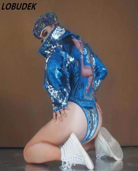 hip hop dj jazz modern dance outfit imitation denim coat sequins bodysuit colorful cap 3 pieces set women singer dancer nightclub 3721460, Black;red
hip hop dj jazz modern dance outfit imitation denim coat sequins bodysuit colorful cap 3 pieces set women singer dancer nightclub 3721460, Black;red