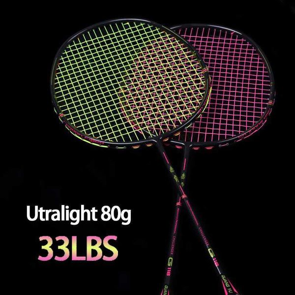 badminton rackets ultralight max tension 33lbs 100% full carbon fiber badminton rackets 4u 80g racquet bags string professional speed sports
badminton rackets ultralight max tension 33lbs 100% full carbon fiber badminton rackets 4u 80g racquet bags string professional speed sports