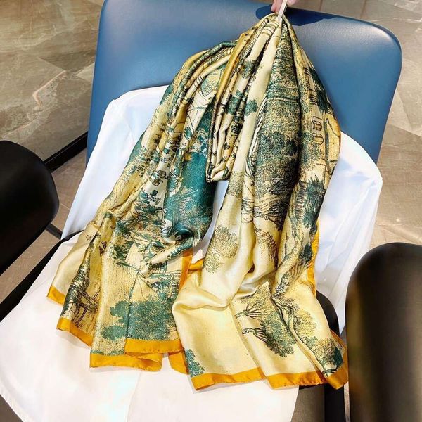 imitation silk brocade thin scarf womens all matching spring autumn winter fashionable shawl gauze, Blue;gray
imitation silk brocade thin scarf womens all matching spring autumn winter fashionable shawl gauze, Blue;gray