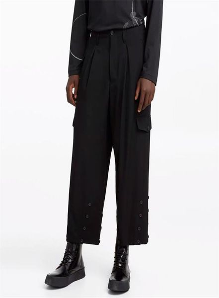 multibreasted trousers multifunctional straightleg pants adjustable boots5054337, Black
multibreasted trousers multifunctional straightleg pants adjustable boots5054337, Black